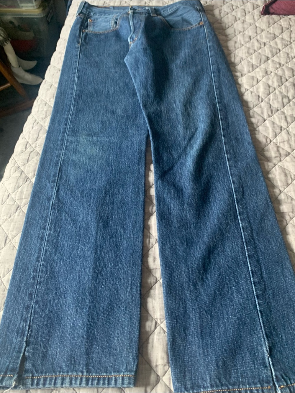 Levi's Medium Blue Button-Fly Jeans